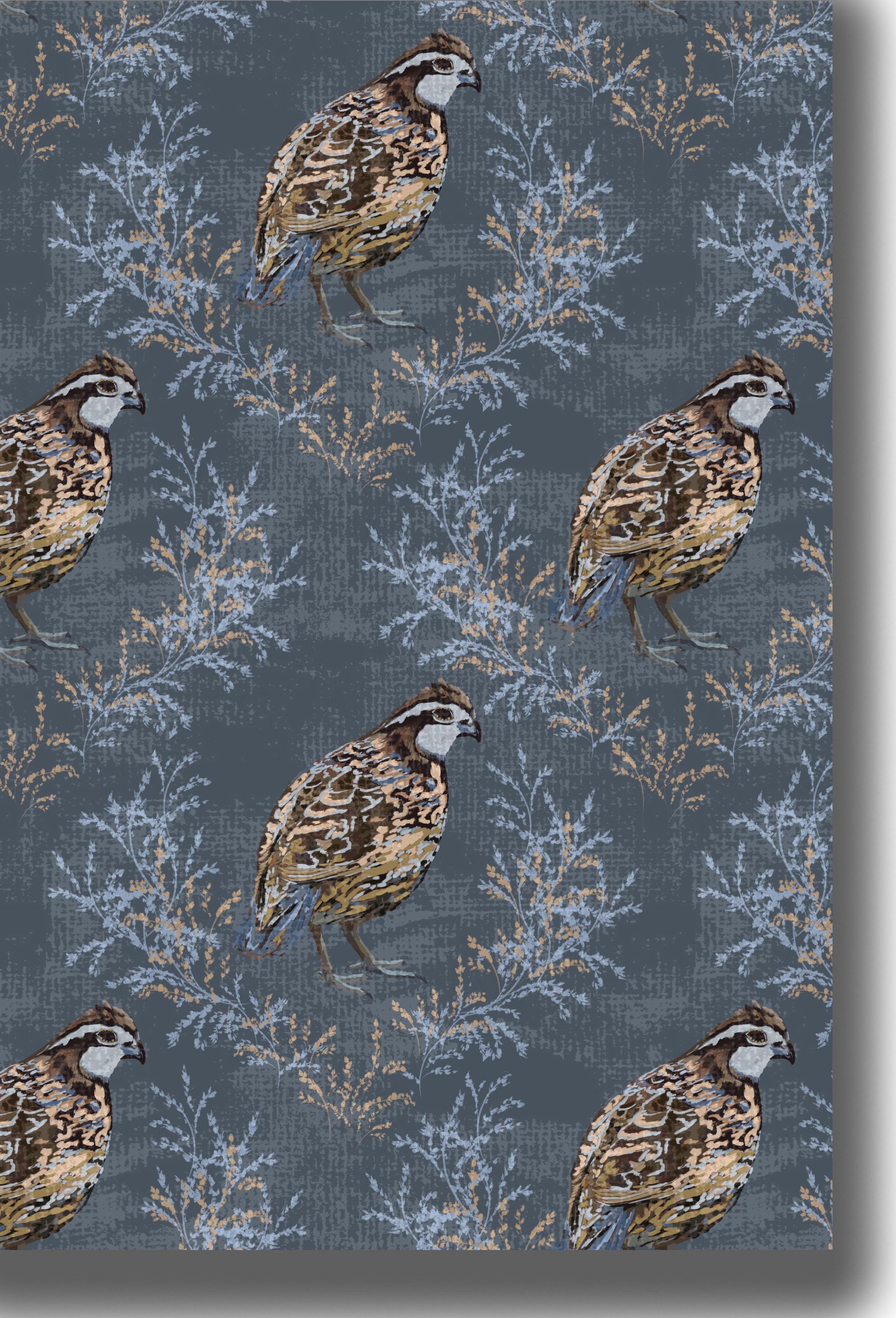 *New* Bob Quail-Blue Wallpaper