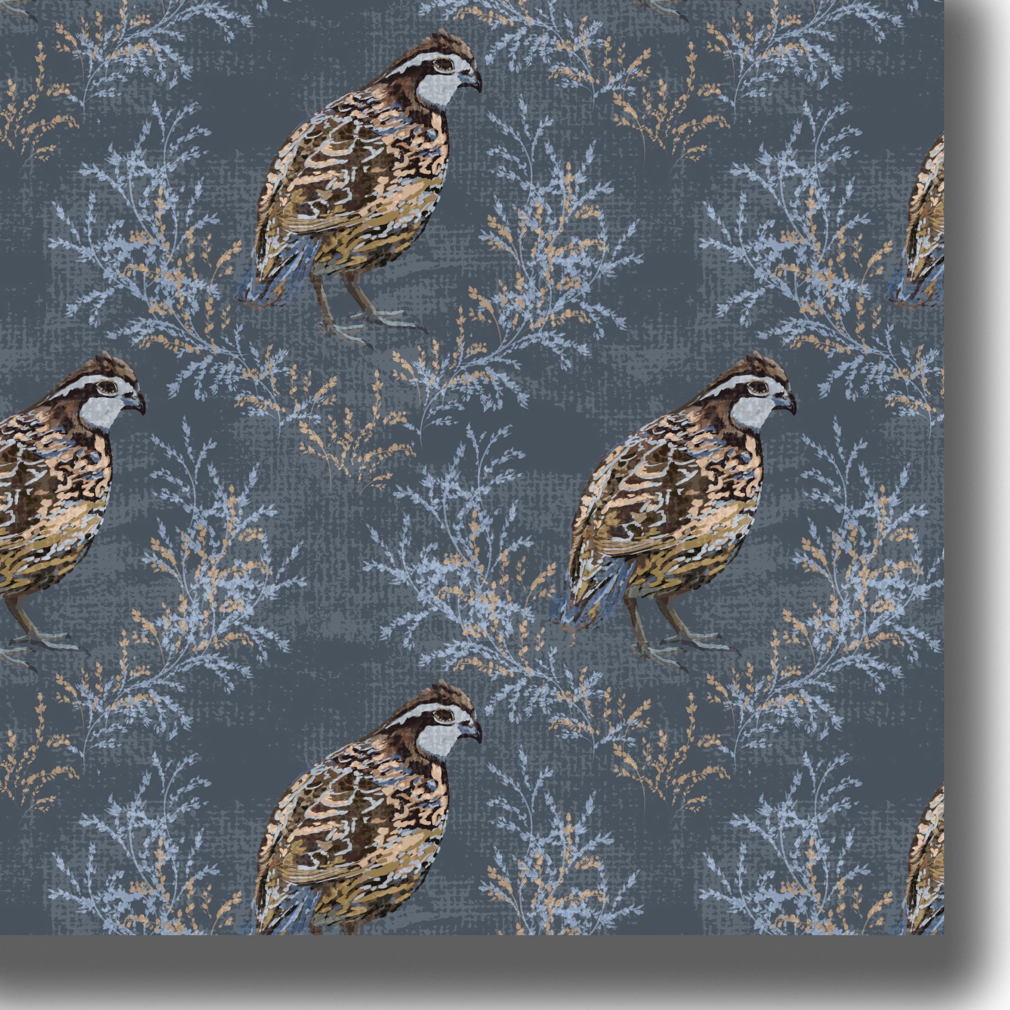 *New* Bob Quail-Blue (fabric)