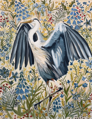 Clayton Blue Heron Print