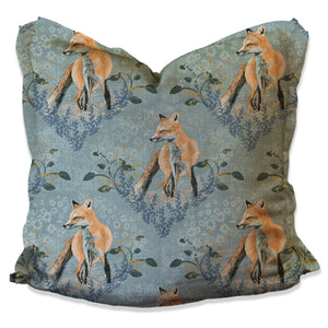 Junie Fox Blue Pillow