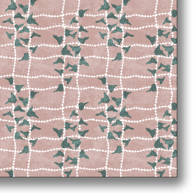 Leafy Lattice Pink