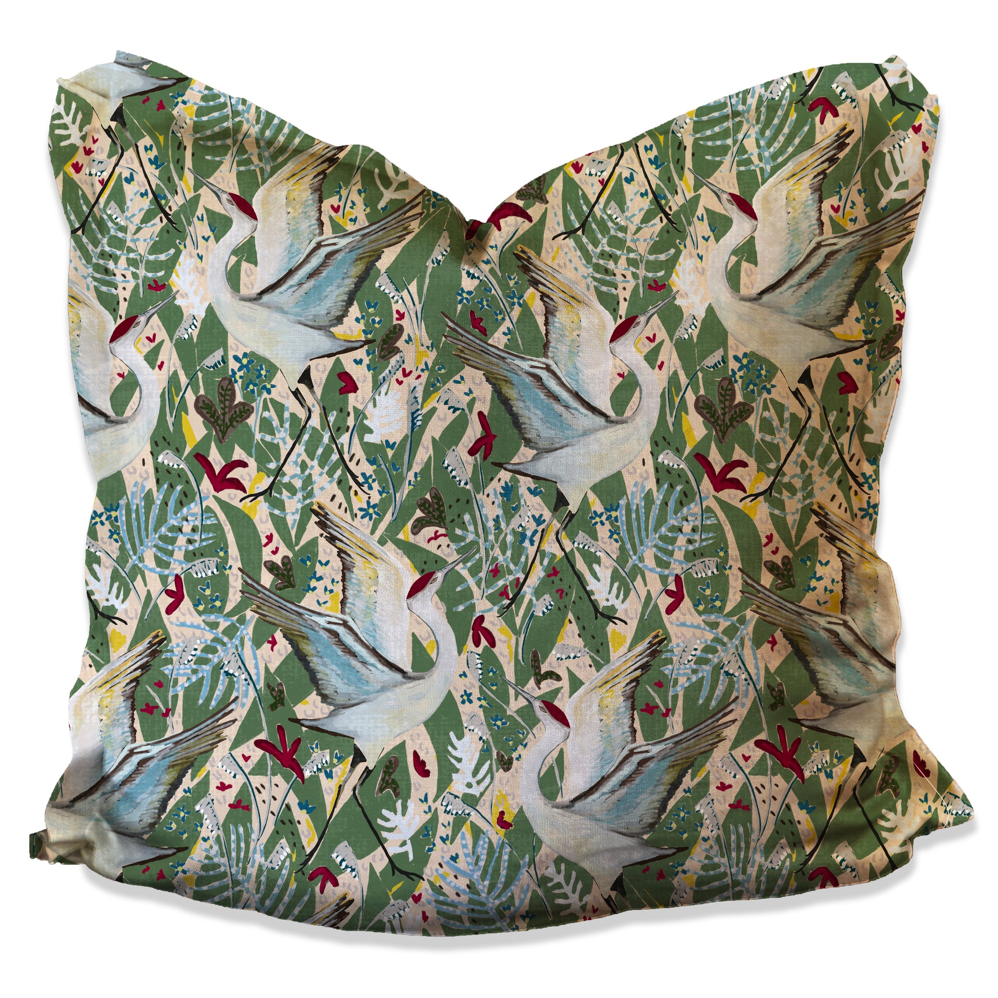 Lillian Crane Neutral Pillow