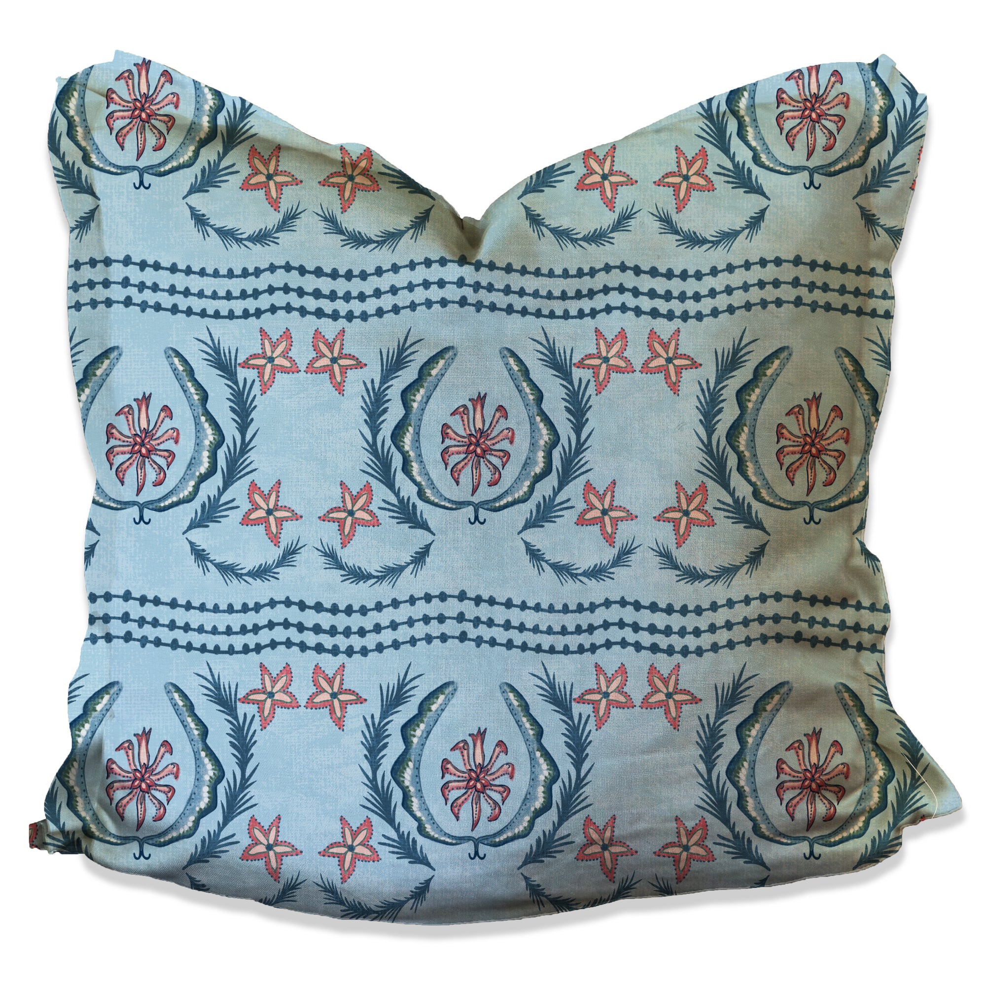 Sea Star Blue Pillow